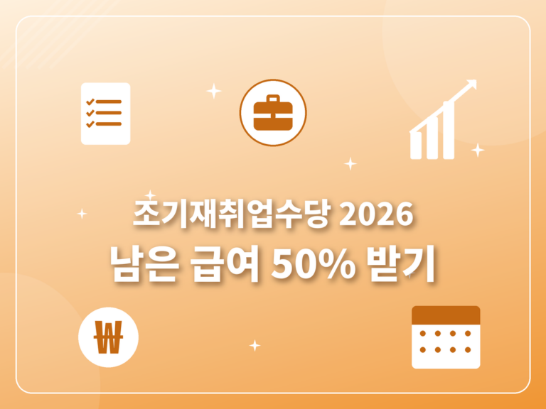 조기재취업수당 2026