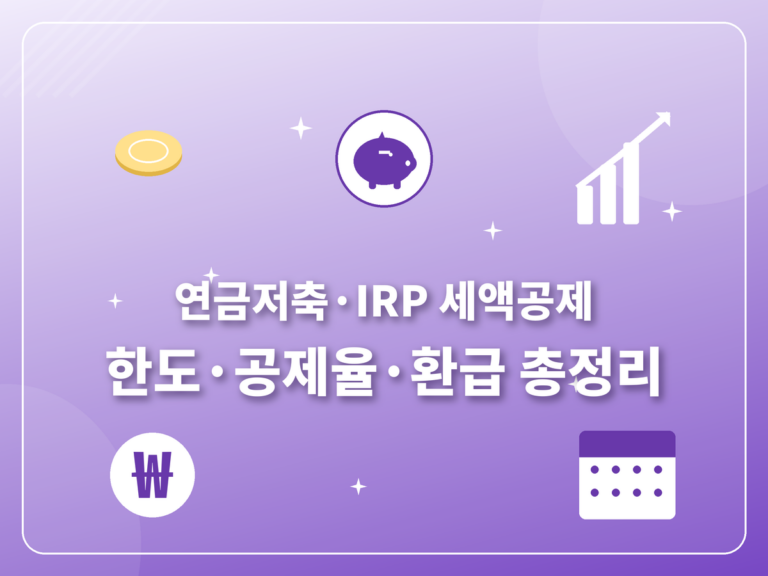 연금저축 IRP 세액공제 2026